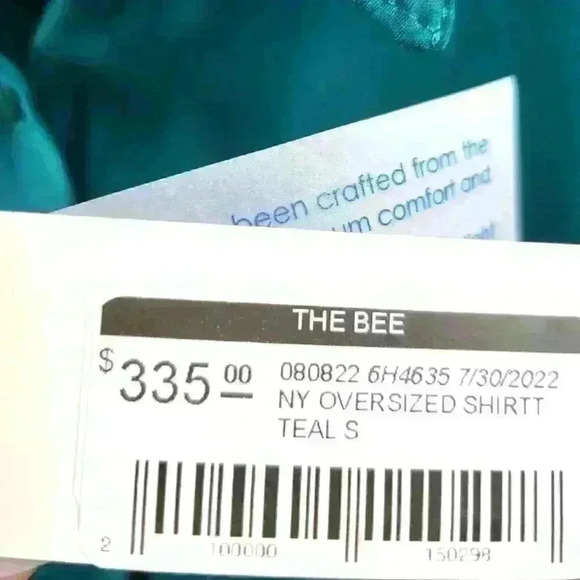 Gold Hawk Green Silk LA Loose Shirt One Pocket Convertible Dress Black Small. - Picture 8 of 9